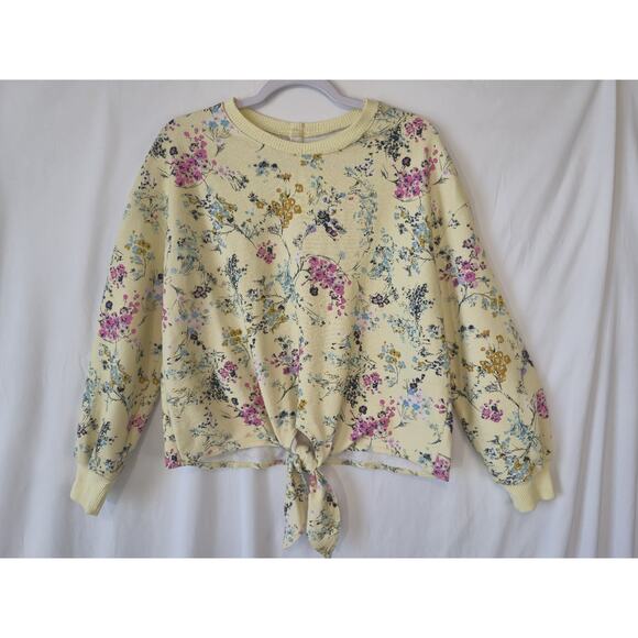 Cinq à Sept Parker Sakura *IN Yellow Floral Giles 2 Piece Set Small Top Joggers - Picture 5 of 16